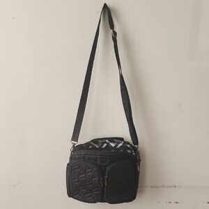 Elegant Black Quilted Crossbody Bag